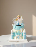 Two-Tier Elsa Cake