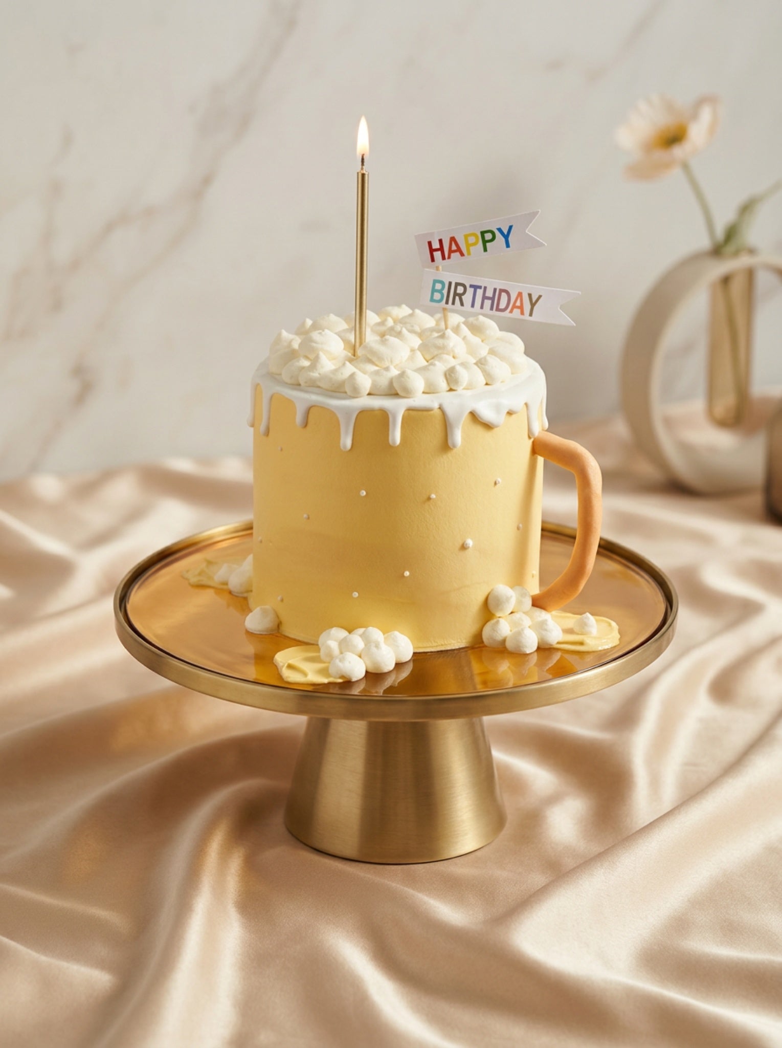 Beer cup cake