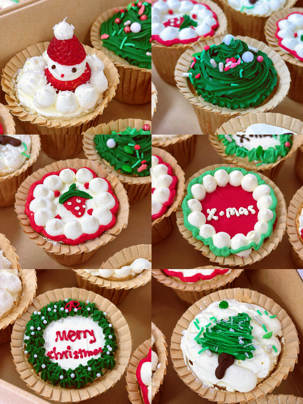 2025 christmas cupcake（random）