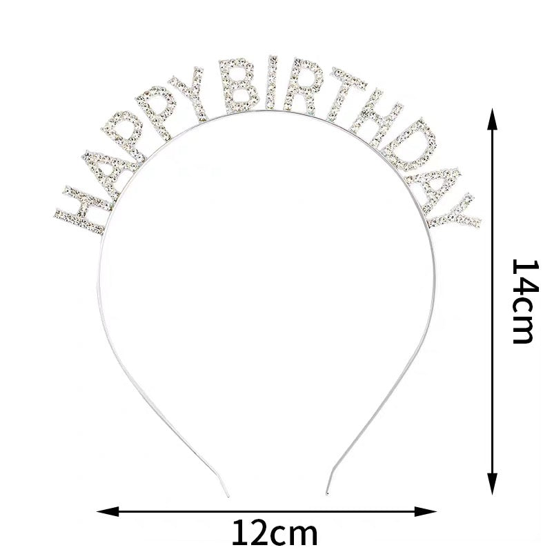 Sparkly birthday hair clip