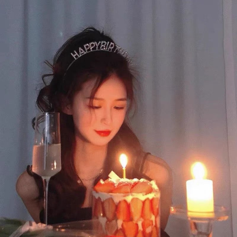 Sparkly birthday hair clip