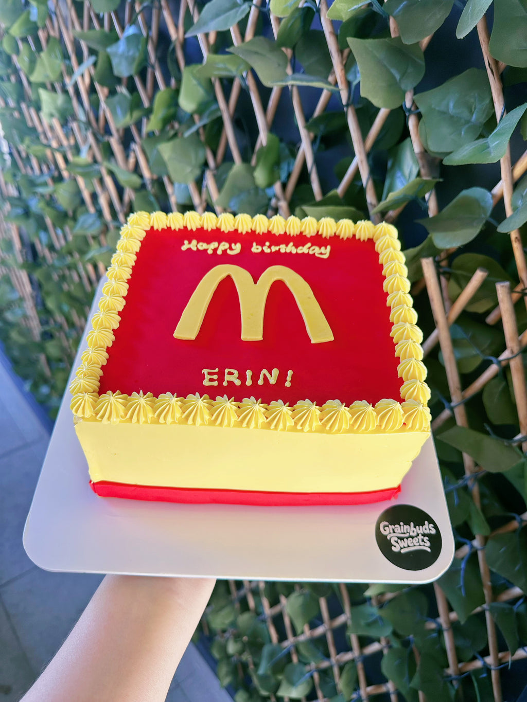 McDonald's-themed cake