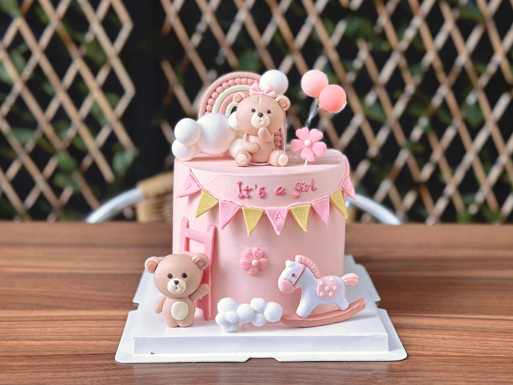 Pink Teddy Bear Cake