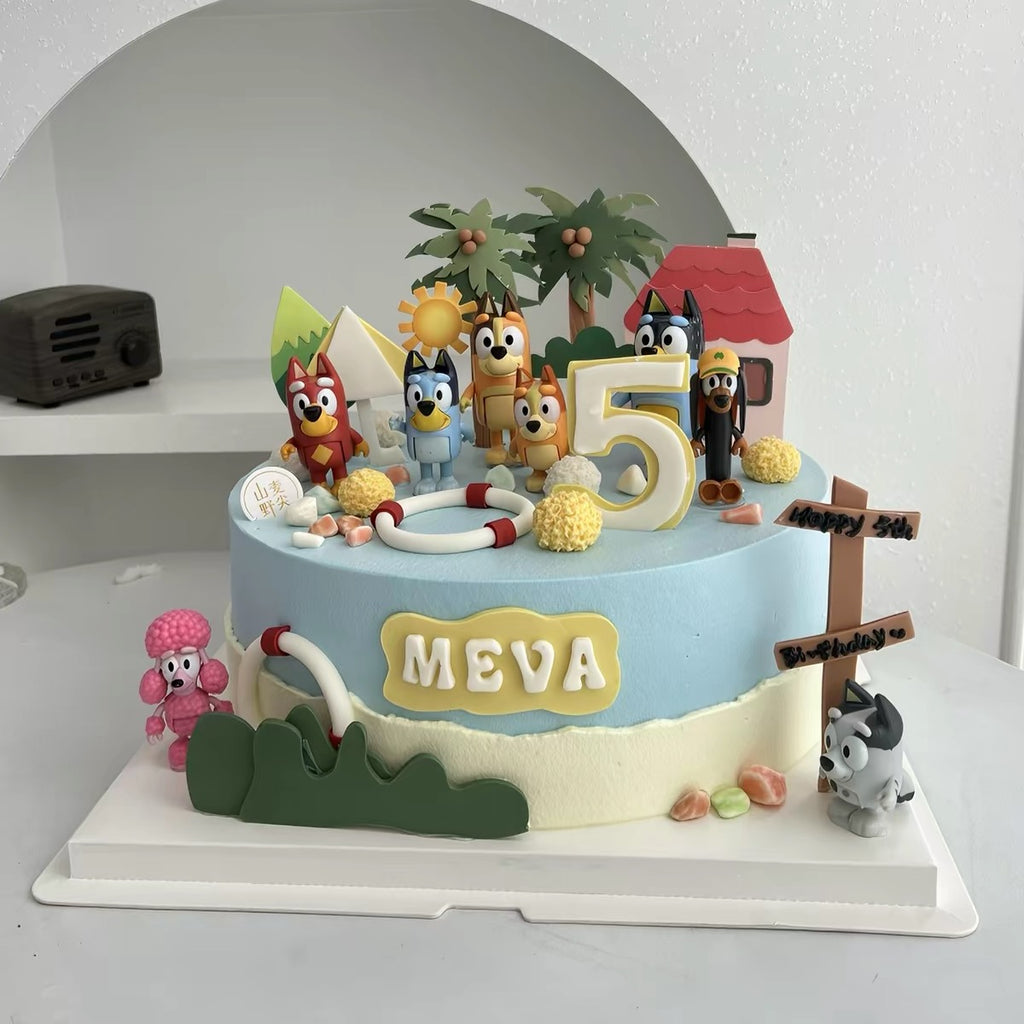 Bluey Theme Cake