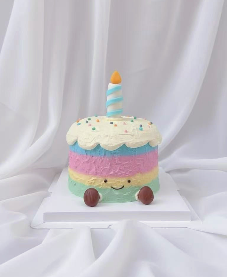 Rainbow Jellycat cake