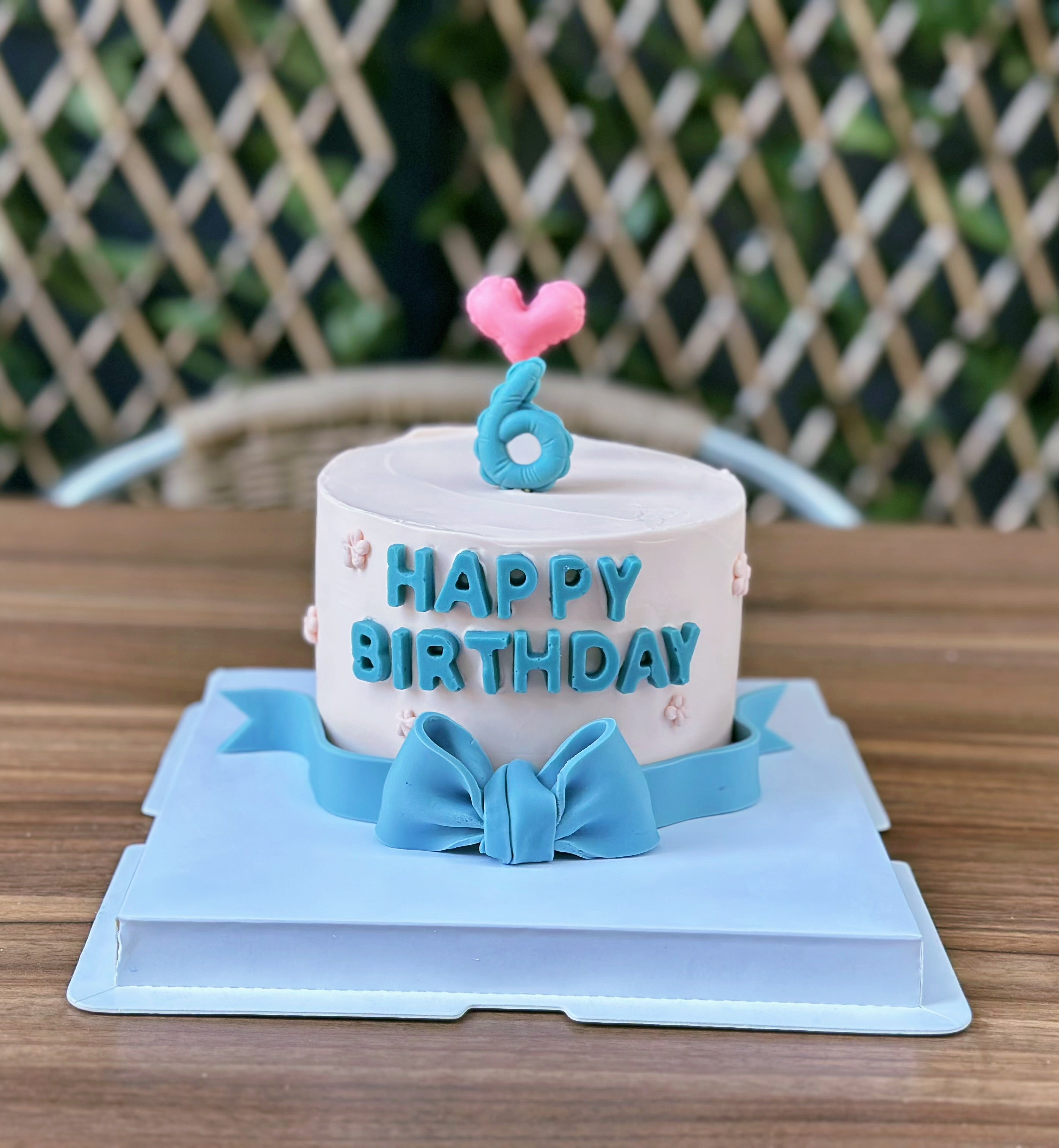 Ribbon Birthday Cake