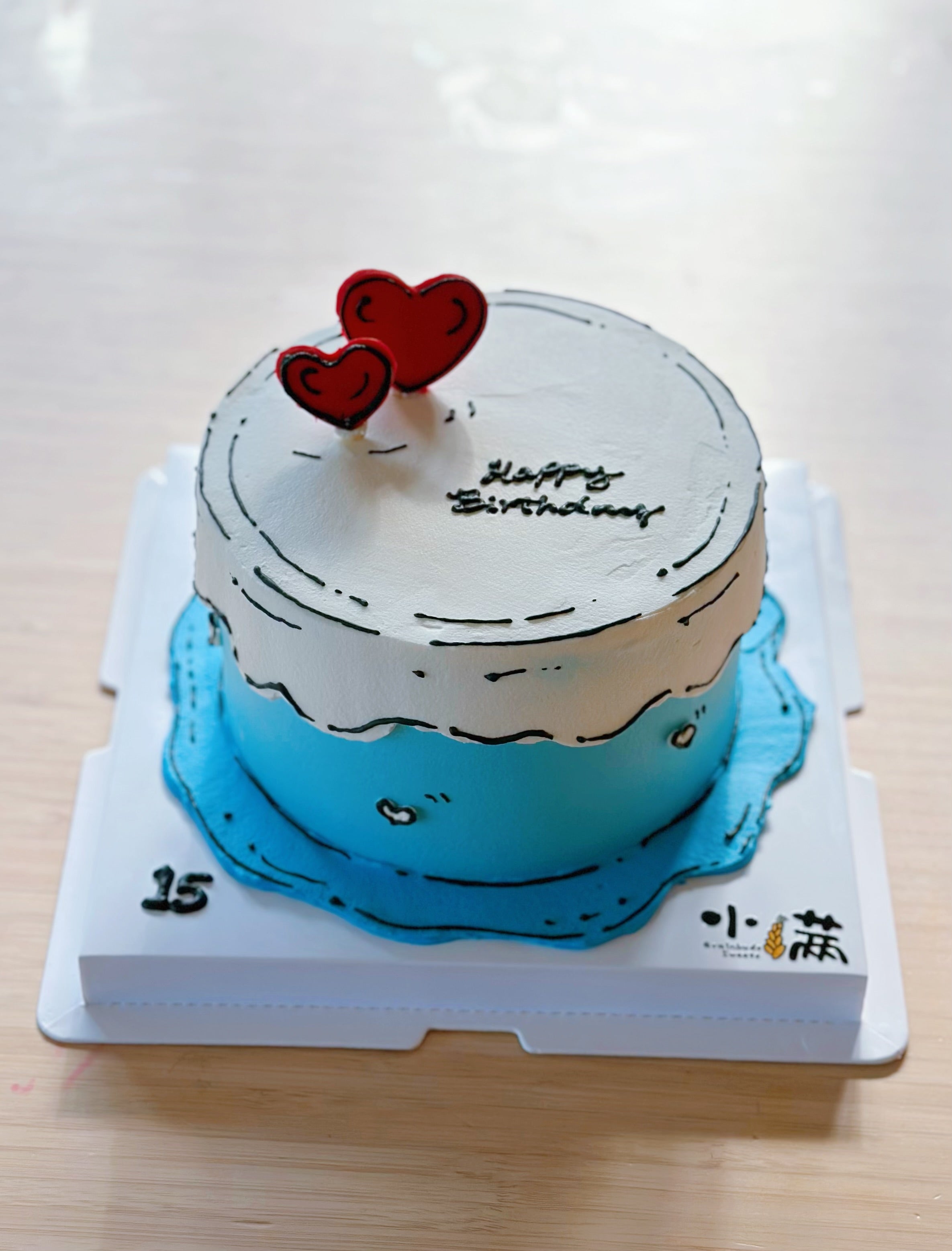 Heart 2D Cake