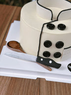 Handmade Fondant Chef-Themed Cake