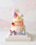 Sanrio-themed Two-Tier Cake
