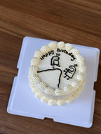 Minimalist Comic Cake