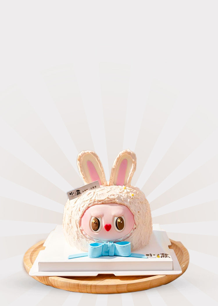 Sweet Bow Labubu Cake
